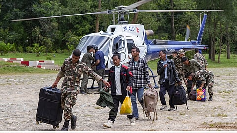 Rescue operations in Nepal
