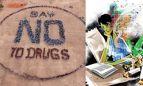 1,000 join human chain rally for drug-free Tamil Nadu