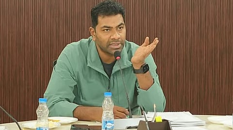 Public Works Minister Adhav Arjuna