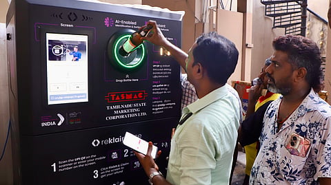 Tasmac bottle buyback machine