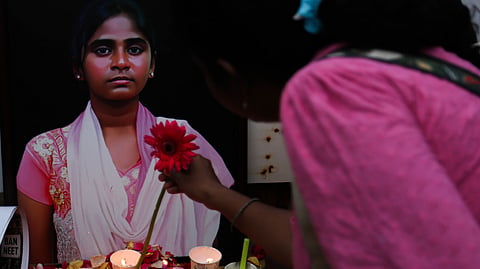 Solidarity gathering for Anitha
