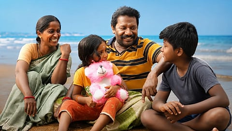 Actor Karunaas and Nimisha Sajayan