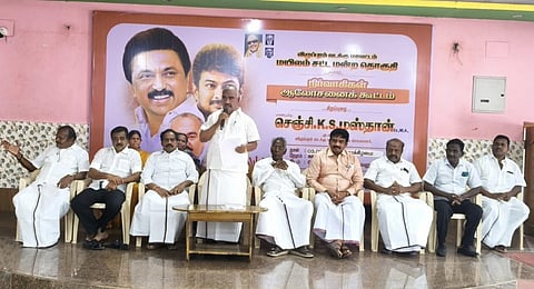 Gingee Masthan urges cadres to expand DMK membership in family

