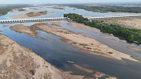  Minimal quantum of water reached upper anicut in Tiruchy and released into Cauvery as received on Friday