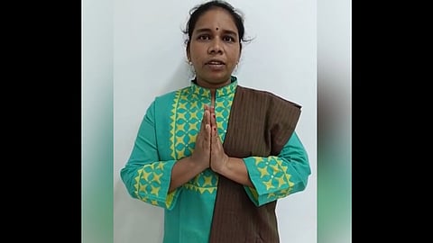 Rescued domestic worker Vanita