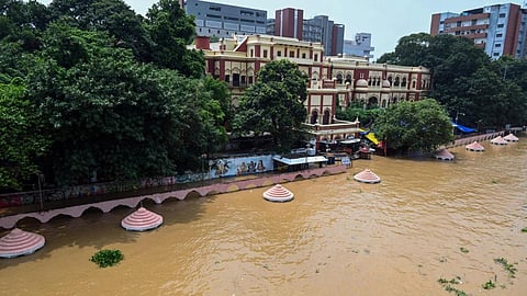 Ganga water level breaches 'highest flood mark' at Patna's Gandhi Ghat amid heavy rain