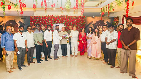 AGS29 cast and crew at the movie launch ceremony in Chennai.