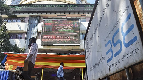 Bombay Stock Exchange (BSE) building, in Mumbai.