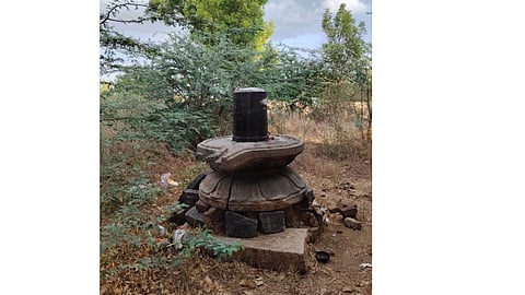 Sivalingam unearthed at Elangadu village in Thanjavur