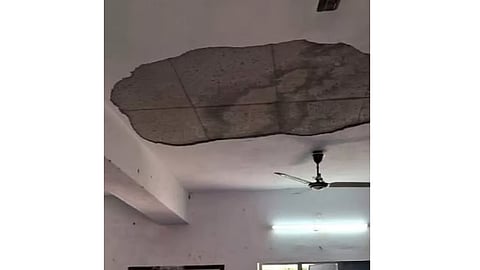 Portion of ceiling collapses on Class 11 girl at Kancheepuram's Somangalam school