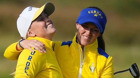 Solheim Cup: Europe builds 7-5 lead after US pair Korda and Corpuz finally lose