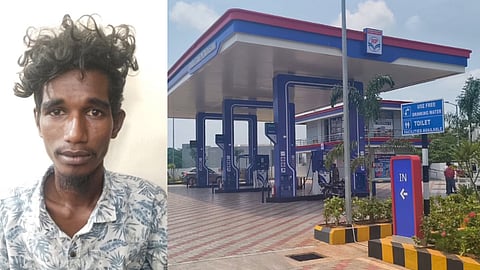 Muthu Veera, petrol bunk