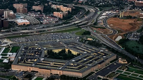 The Pentagon is seen from the air, Tuesday, Sept. 8, 2026, in Washington 
