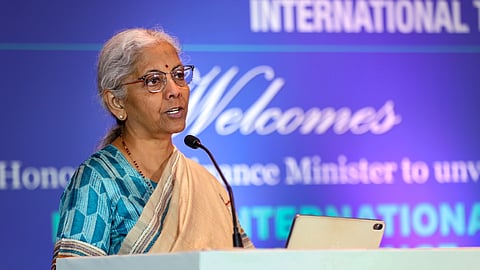 Union Finance Minister Nirmala Sitharaman addresses the International Tax Research and Analysis Foundation (ITRAF) 8th International Tax Conference, in Bengaluru