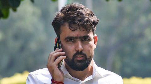 New Delhi: Independent candidate Deepanshu Shokeen during the counting of votes for the Delhi University Students� Union (DUSU) elections, at the counting centre, in New Delhi, Saturday, Sept. 19, 2026. Shokeen leads with 22,682 votes in the vice-presidential contest as counting progresses.