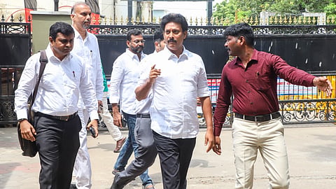 Former minister Anbil Mahesh Poiyyamozhi 
