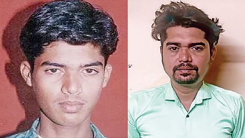 Sheik Abdullah when he was
19; (r) AI generated image