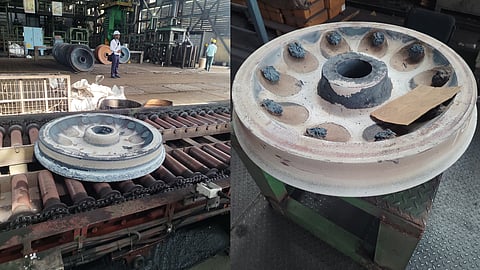 Wheel production under way at Rail Wheel Plant in Bela