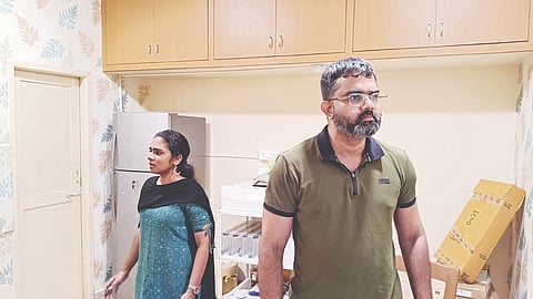 From the rehearsal of the play 