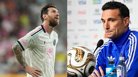 Lionel Messi and Lionel Scaloni