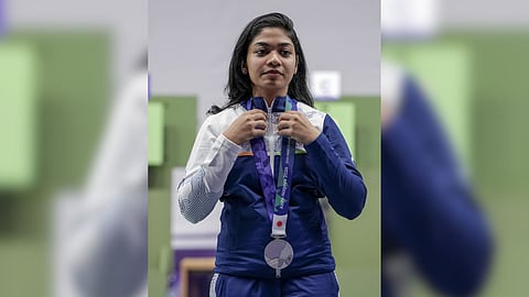 Tilottama Sen, Vidarsa Vinod and Ashi Chouksey wins silver at the Asian Games in Japan.