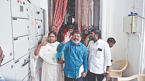 VCK council members walking out of the council meet on Friday