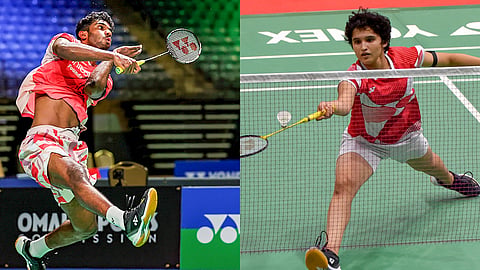  Ayush Shetty (L), Unnati Hooda (R)