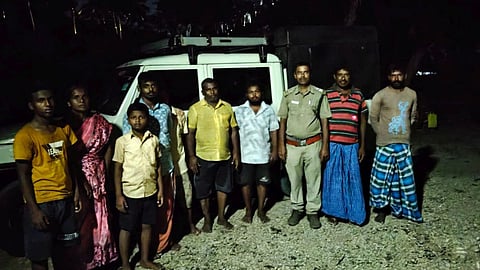 The rescued devotees in Erode 