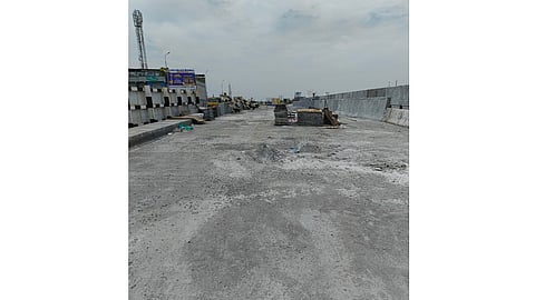 Nearly two years after one portion of the Pattabiram Road Over Bridge (ROB) was opened to traffic, the second span of the bridge is still incomplete.