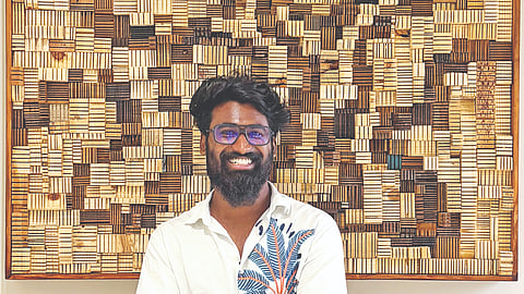 Kannan with his work.