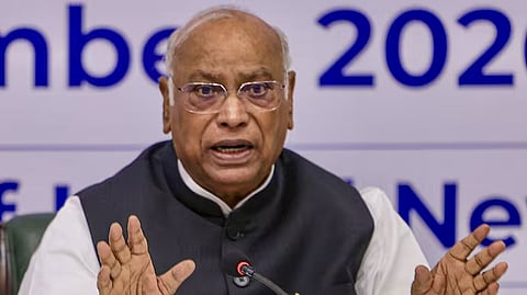 Kharge’s remarks centred on his demand for fresh elections through ballot papers and continued protests against the SIR exercise. 
