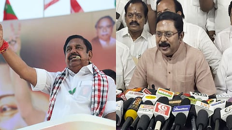 Edappadi K Palaniswami and TTV Dhinakaran