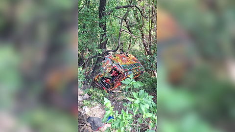 The tourist van that plunged into a gorge on the Valparai Ghat Road