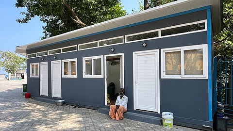 26 homeless families from Chepauk moved to a temporary shelter