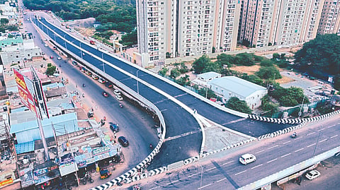 The portion of Perungalathur ROB connecting Nedunkundram and Sadanandapuram blocked for public use