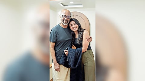 Mirnaa with Superstar Rajinikanth