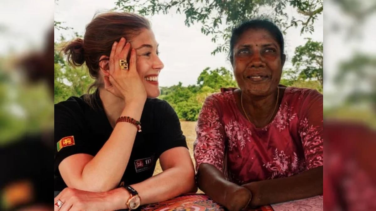 Rosamund Pike highlights landmine survivor’s story of resilience