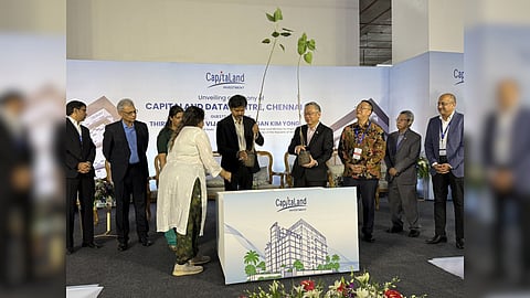 Singapore Deputy Prime Minister Gan Kim Yong and Tamil Nadu CM Vijay also participated in a tree planting ceremony at the apitaLand data centre in Chennai.