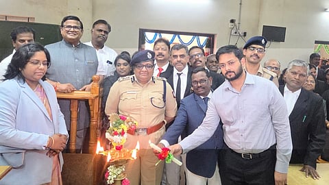 Tiruchy District Collector Pratik Tayal inaugurates the dedicated Pocso court in the combined court premises on Friday

