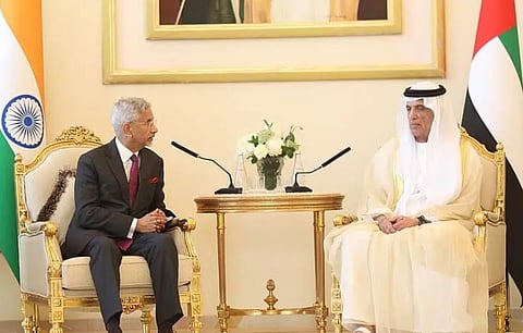 External Affairs Minister S Jaishankar met Sheikh Saud bin Saqr Al Qasimi, the Ruler of Ras Al Khaimah 