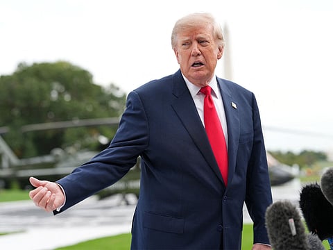 US President Donald Trump 
