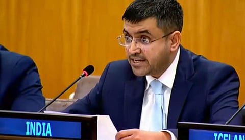 Raghoo Puri, First Secretary, during the interactive Dialogue with the Special Rapporteur on the promotion and protection of human rights and fundamental freedoms while countering terrorism in the Third Committee of the General Assembly