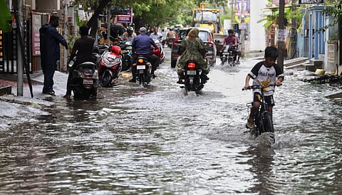Visuals of rain in Chennai
