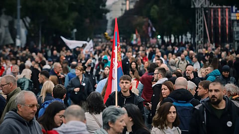 Serbia protest