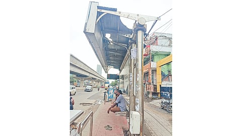 OMR bus shelter