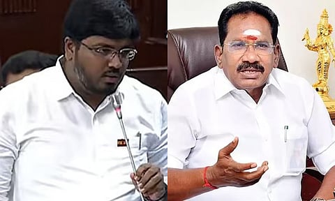 Environment Minister Dr VK Rajeev; former AIADMK minister Sellur K Raju
