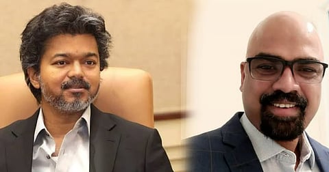 CM Vijay and MIDS professor Kalaiyarasan