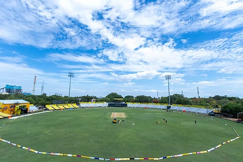 The ICL Sankar Nagar Ground in Tirunelveli in readiness