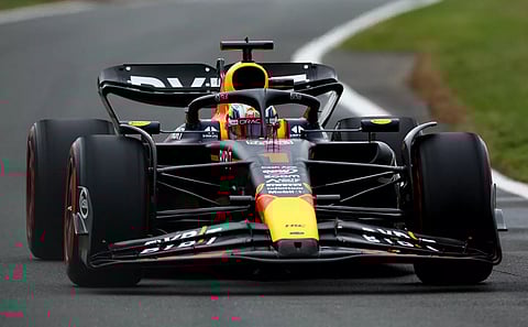 Max Verstappen in qualifying action