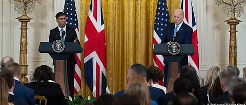 US President Joe Biden and UK Prime Minister Rishi Sunak